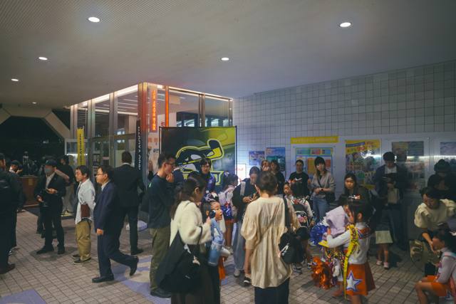 試合当日の会場入口